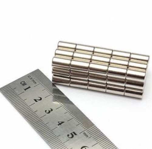 50 Pcs Strong Neodymium Cylinder Magnets  6X10MM