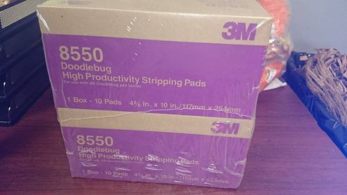 3m 8541 heavy duty pad stripping pads, brown, 10 l x 4-5/8 w, 4 cases-40  total for sale