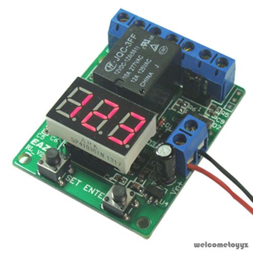6 functions voltmeter timer counter voltage relay controller power dc10~15v for sale