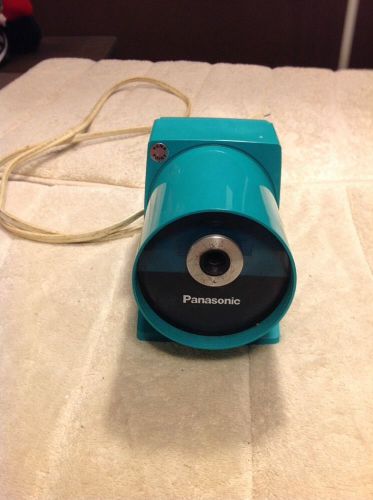 Vintage Turquoise Panasonic Electric Pencil Sharpener KP-22A From 70&#039;s