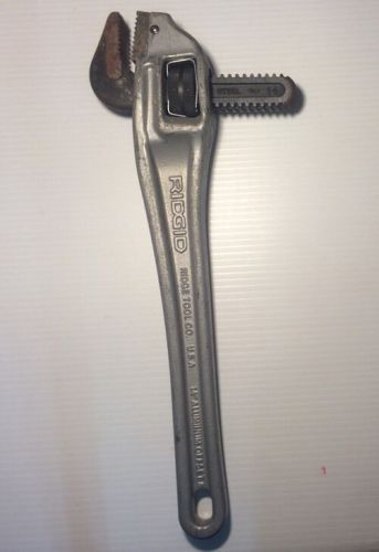 Ridgid 14&#034; Offset Pipe Wrench, Aluminum, Free Shipping