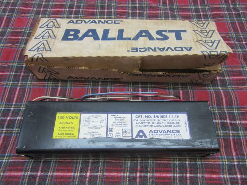 Advance SM-2E75-S-1-TP  Ballast NOS Original Box