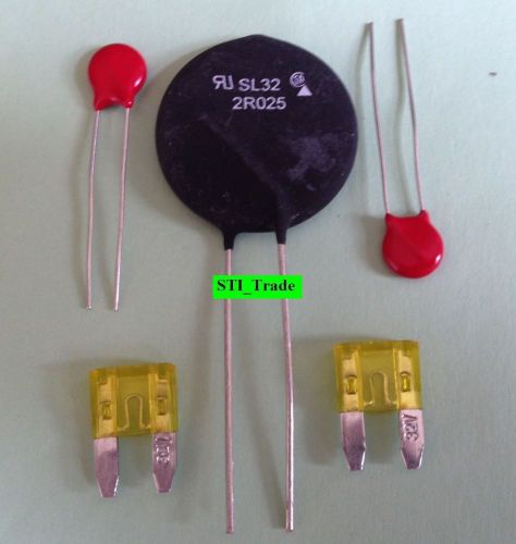 Repair kit aqua-rite  thermistor sl32 2r025 + 2 v150la2p varistors + 20a  fuses for sale