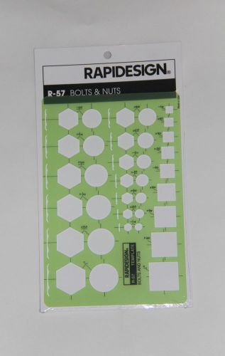 Chartpak rapidesign architectural and contractors templates bolts and nuts for sale