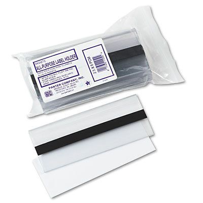 Clear Magnetic Label Holders, Side Load, 6 x 2-1/2, Clear, 10/Pack PCM-2-1/2