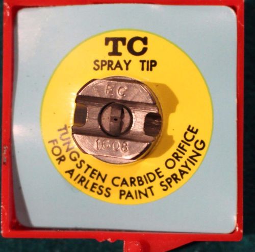 Spraying systems .016}8&#034;w orifice spray tip tungsten carbide/airless paint spray for sale