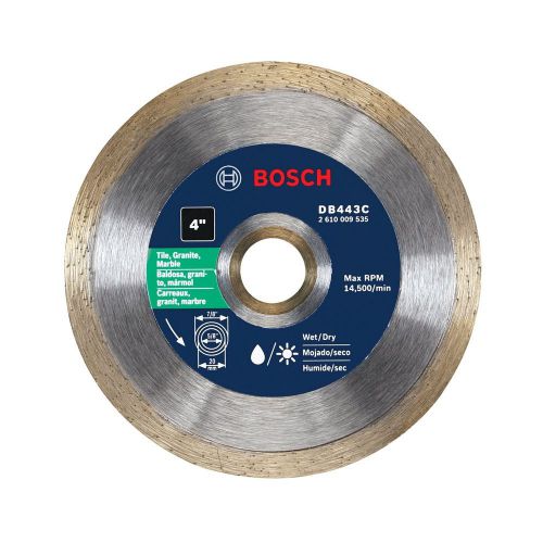 Bosch DB443C 4-Inch Premium Continuous Rim Diamond Blade 4-Inch