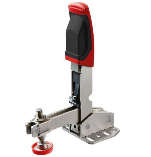 Bessey 700 lb. auto-adjusting toggle clamp and vertical handle with flanged base for sale