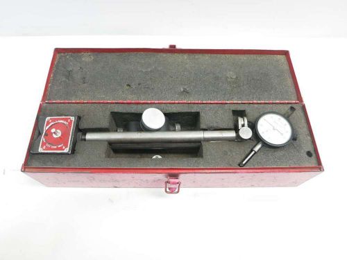 Starrett 25.441 0-100in 0.001in dial indicator w/ 659 magnetic base d514755 for sale