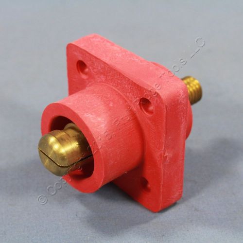 Leviton red 18 series cam plug male receptacle threaded 400a 600v bulk 18r21-r for sale