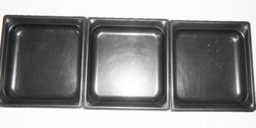 3 pc lot vollrath non-stick super pan 3 stainless 5.7 quart-preowned for sale