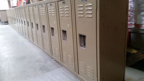 Large lot of 106 lockers gym student employee lockers superior lockers 12x12x30 for sale