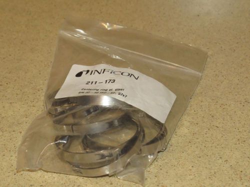 INFICON 211-173 CENTERING RING DN 32-40 ISO-KF 57X7 - LOT OF 8