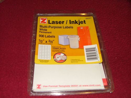 Z Laser Inkjet Multi Purpose Labels 1/2&#034; x 3/4~~640 LABELS