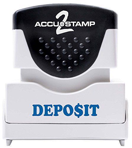 AccuStamp ACCUSTAMP2 Message Stamp with Micro Ban Protection, Deposit, Pre-Ink,