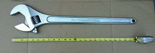 WOW! 24&#034; CRESCENT WRENCH Engraved &#034; The Original Since 1907 &#034; made in USA