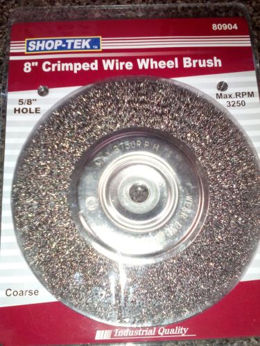 Shop Tek 80904 Crimped Wire Wheel Brush 8&#034;  5/8&#034; Hole