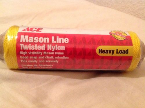 ACE Mason Line Twisted Nylon Heavy Load High Visibility 70722 21X 215ft Chalk 13