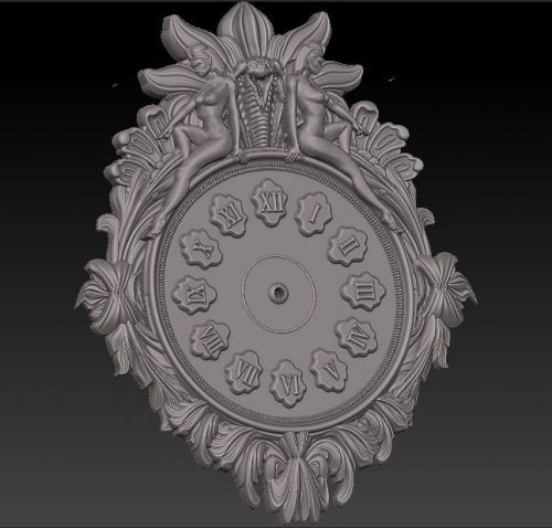 3d stl model for CNC Router mill - VECTRIC RLF ARTCAM wall clock