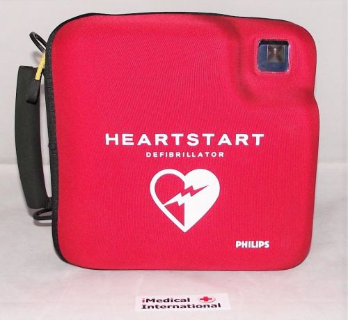 PHILIPS FR2+ HEARTSTART AED DEFIB NEW 2017 PADS + NEW 2022 BATTERY + CASE