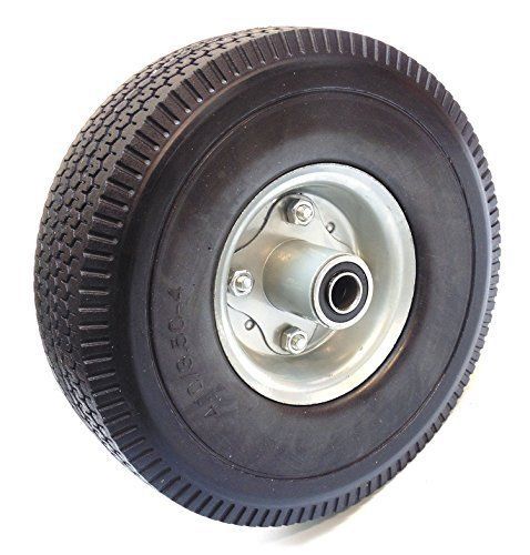 Nk heavy duty solid rubber flat free tubeless hand truck/utility tire wheels, for sale