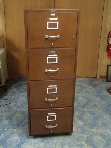 Vintage Remington Rand Safe File cabinet, fireproof, one hour, rolling 4 drawer
