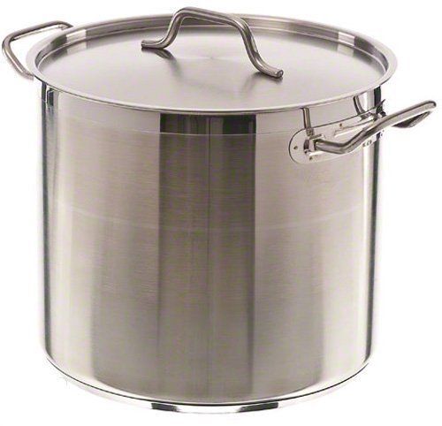 Update International SPS-20 20 Qt Stainless Steel Stock Pot w/Cover