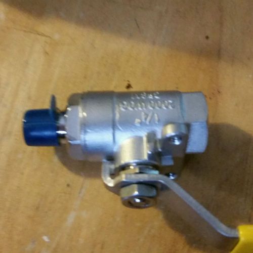 Parker xv501ss-4 ball valve, mnpt x fnpt, 1/4 in for sale