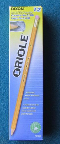 Dixon Oriole Pre-sharpened #2 pencils 12 Pack