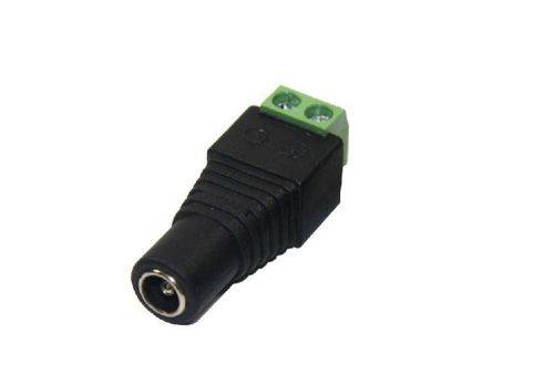 5x female ac/dc jack plug led connector adapter for led strip light 5.5x2.1mm for sale