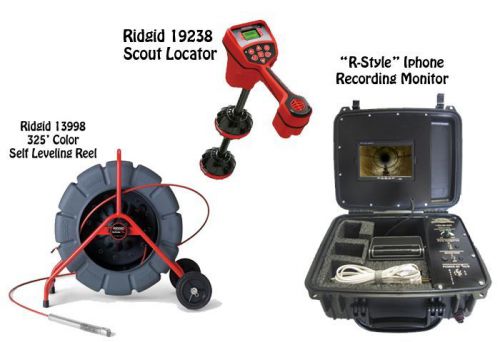 Ridgid 325&#039; Color SL Reel (13998) Scout Locator (19238) &#034;R-Style&#034; Iphone Monitor
