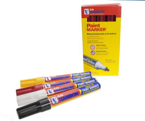 CH Hanson 10297 Red Paint Markers - 12 Count Box