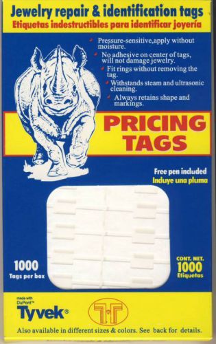 1000 White Adhesive Multi-Purpose Pricing Square Labels TA 720