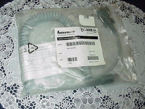 Intermec 236-159-002 RS232 Powered Cable, Coiled, 2 ft, 6.5 ft Extended NEW!