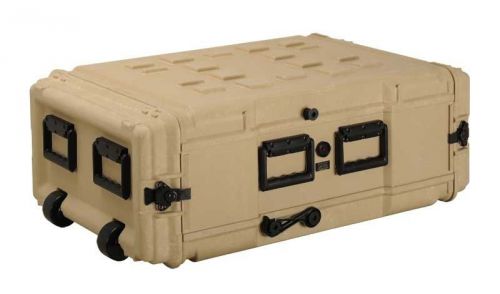 Black Military Hard Case **Waterproof** Rackmount 30 Inch 8U Indestructible