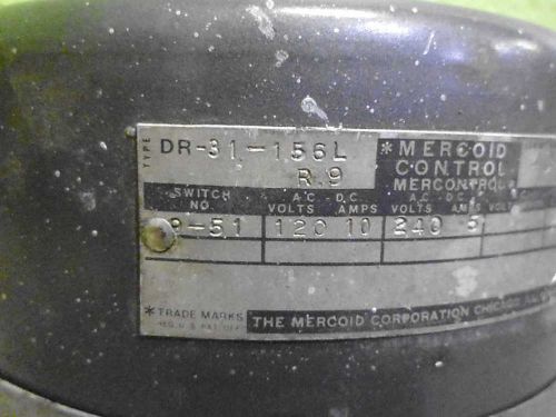Mercoid control 31-156l pressure switch as is *used* for sale