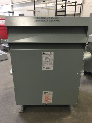 Hammond NMK075KB Transformer 75KVA 480V Primary 208Y/120 Secondary 3 Phase