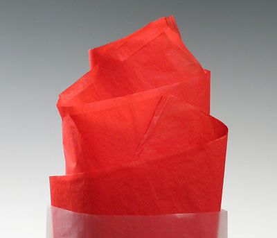 20&#034; x 30&#034; 10 lb. Gift Grade Tissue Paper Sheets - Scarlet (480 Sheets)