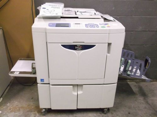 Riso mz1090 2 color high speed digital duplicator networked tested &amp; working for sale