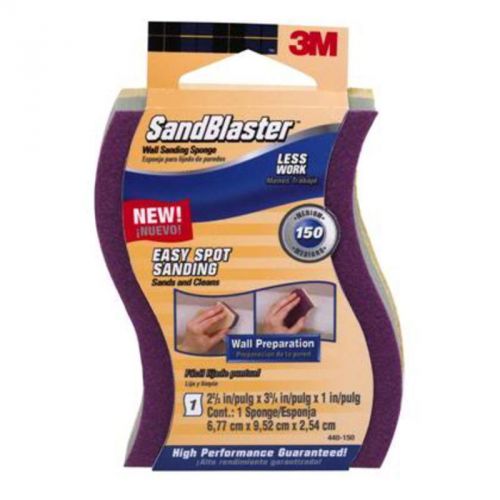 3m 150 grit sanding sponge 2-2/3&#034; x 3-3/4&#034; x 1&#034; new 3m paint sundries 440-150 for sale