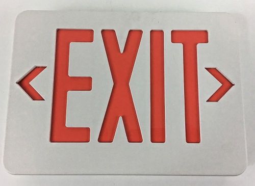 NEW DAY BRITE ELECTRIC RED LETTERS INDUSTRIAL COMMERCIAL LIGHTED EXIT SIGN