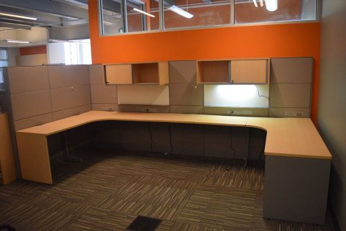 8 Fully Loaded Teknion Leverage Office Cubicles For Sale