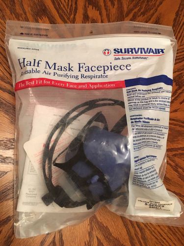 Survivair S-Series Half Mask Facepiece Reusable Air Purifying Respirator