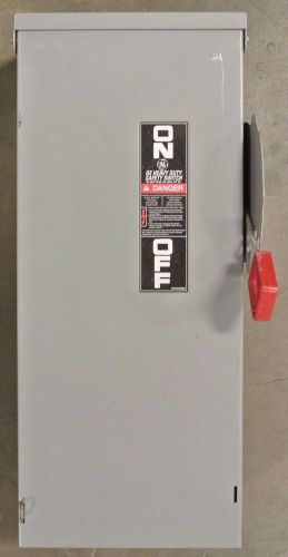 Ge general electric th3362r 3 pole 60 amp 600 volt fusible disconnect switch for sale