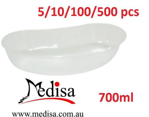 DISPOSABLE PLASTIC KIDNEY DISHES 700ml  235X115X50MM
