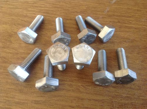 10 x 3/8-16x1-1/4 stainless steel ss penta pentagonal hd head bolts for sale