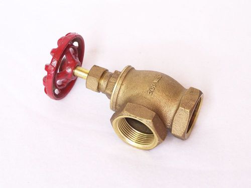 Central sprinkler corp 1 1/4 bronze angle valve 200 wog ips threaded ends for sale