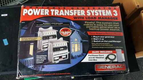 GENERAC Portable Generator Power Transfer System3 with Load Manager 12000 watts