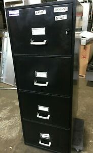 Cabinet Fireproof 4 Drawer Vertical File Cabinet - Legal Size 21 &#034;W x 31&#034;D x 56&#034;