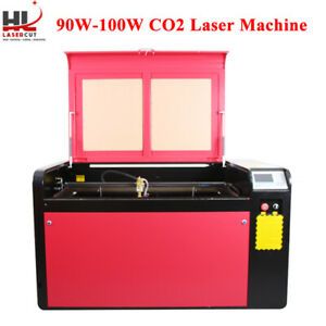 RECI100W CO2 Laser Engraving Machine Laser Cutter 390MM Lift Platform RD Control